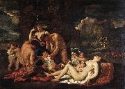Nicolas Poussin Nurture of Bacchus oil painting